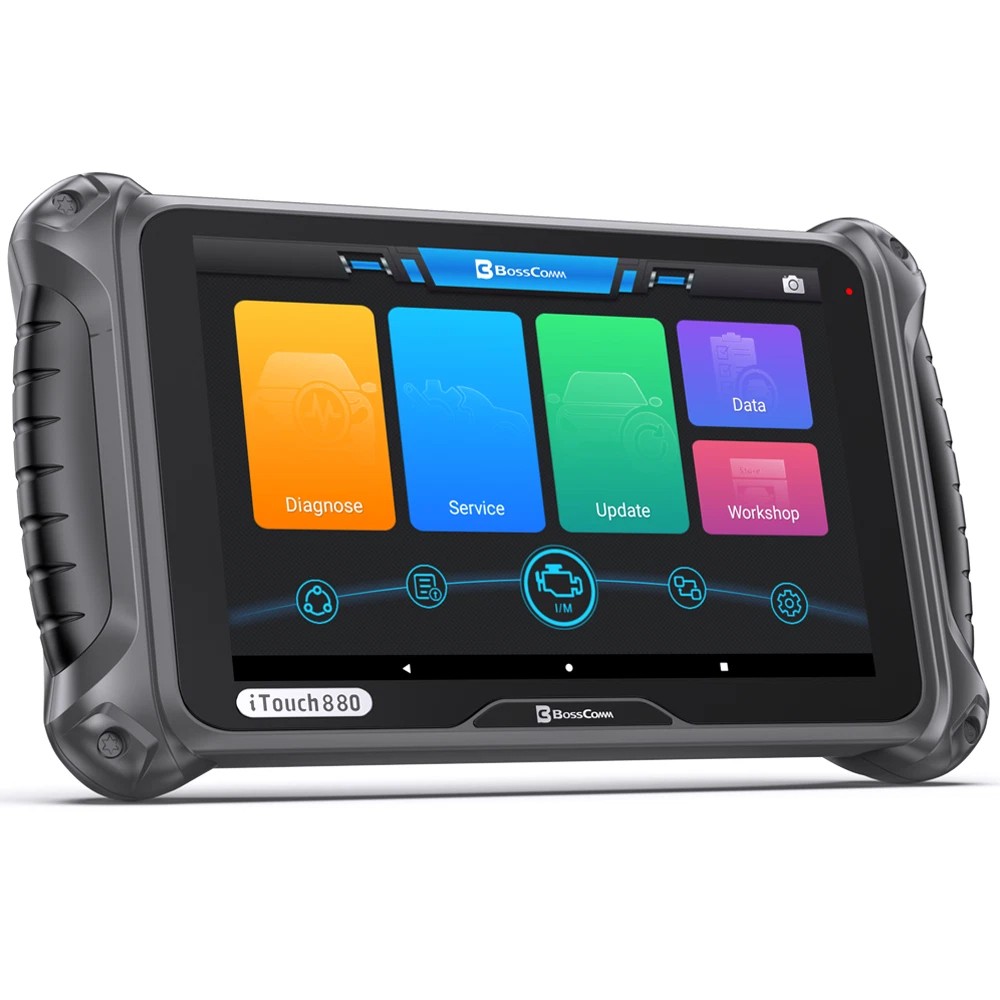 BOSSCOMM iTouch 880 OBD2 Scanner Full System Car Diagnostic Tool EPB Resets