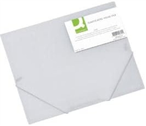 Q-Connect A4 Clear Elasticated Folder KF02315