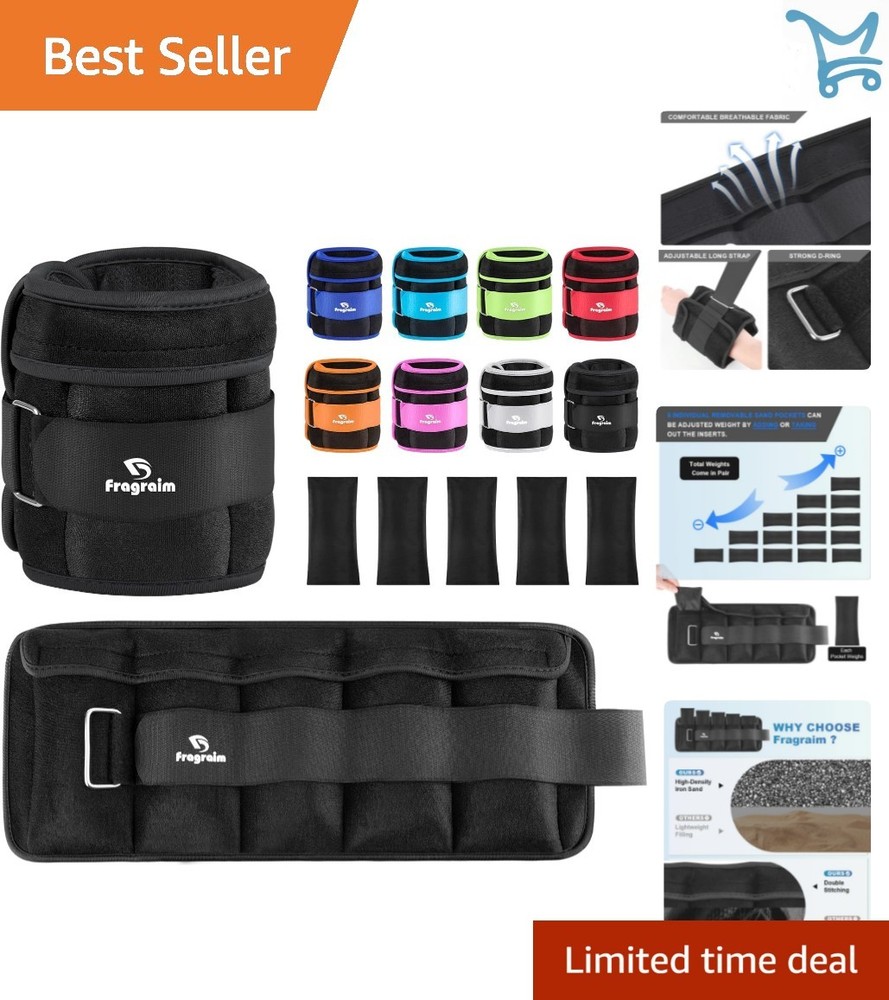 Ankle Weights Adjustable Resistance for Exercise Physical Therapy Workout