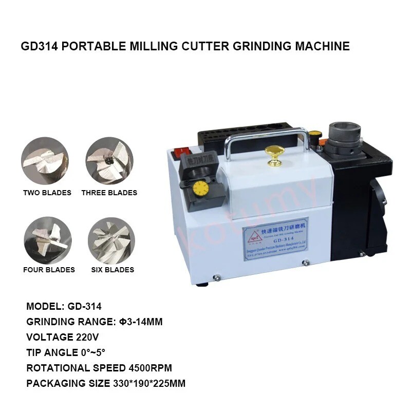 GD-320 Electric Milling Cutter Grinder Drill Sharpener Sharpening Machine220V