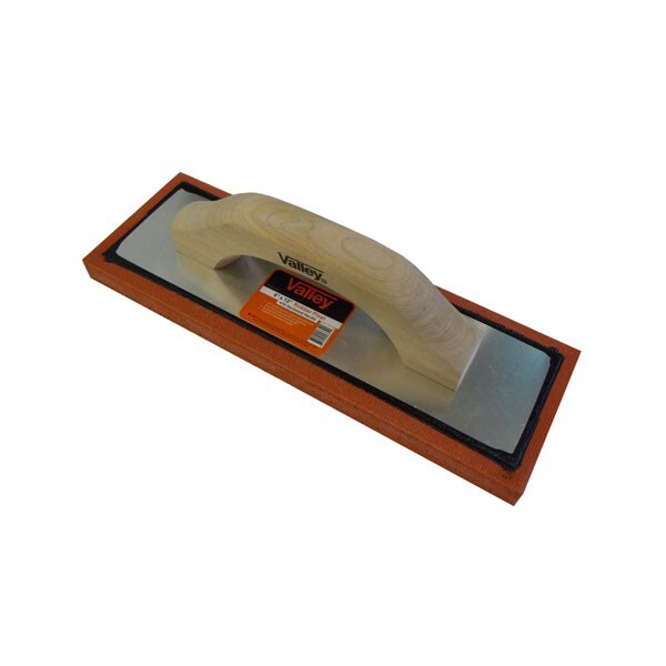 12" x 4" RUBBER FLOAT, 3/4"BACKING, WOOD HANDLE, TRWF-412