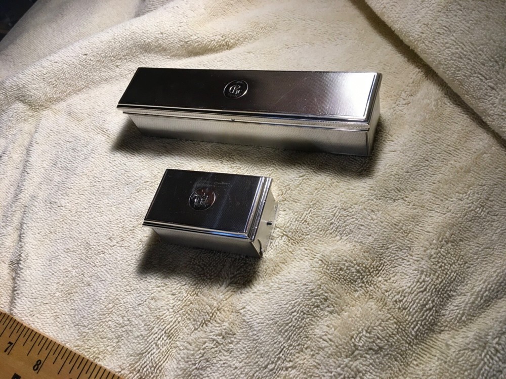 French silver G Keller. 2 sterling boxes