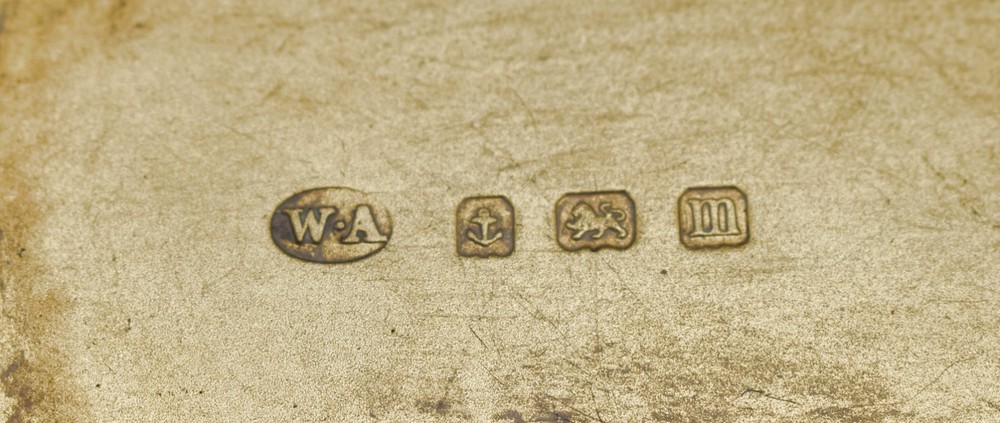 Antique Solid Silver Snuff Box 1911 Shaped William Aitken