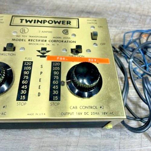 Train Max Rail Control Twin Power Remote Train Controller Model 202UL- As Is