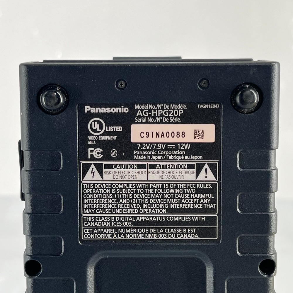 Panasonic AG-HPG20 Memory Card Portable Recorder Untested
