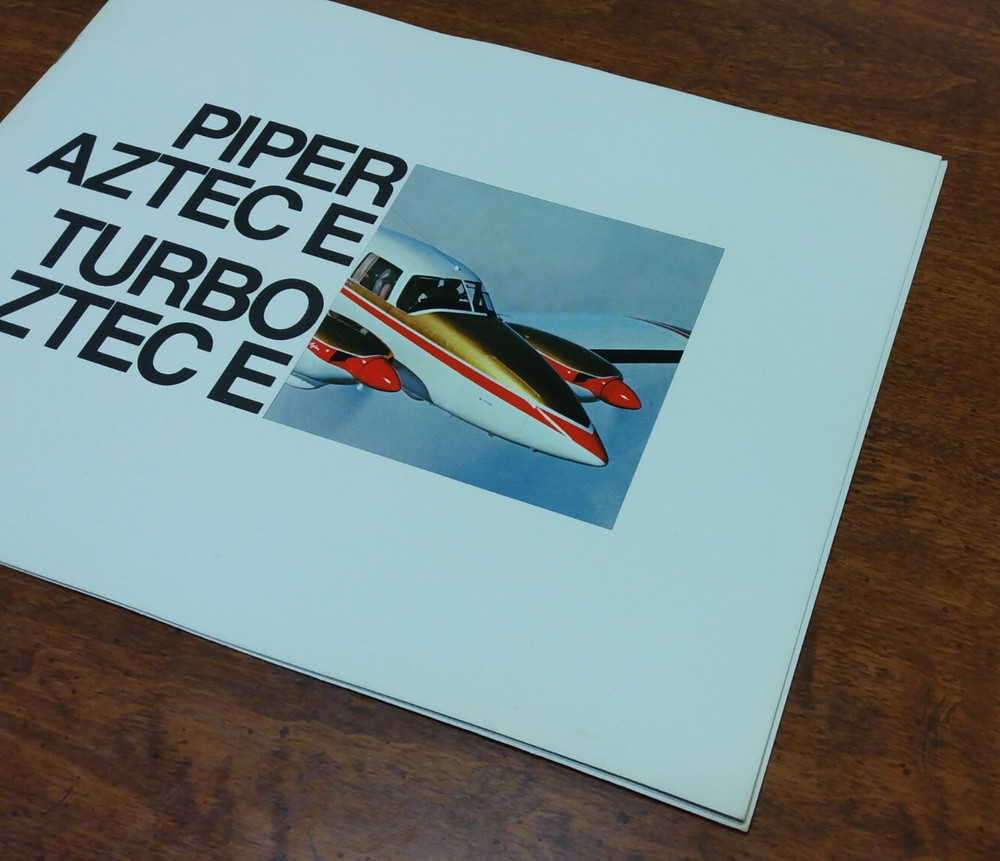 Piper Aztec E Turbo Aztec E 1970 Brochure