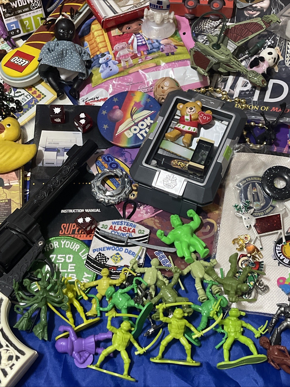 Huge Vintage Toy Lot Disney Marvel Star Wars Hot Wheels Garfield Felix 80s 90s+