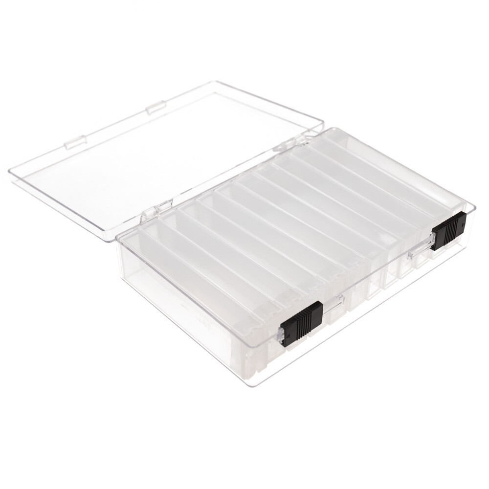 Craft County FlipTop Storage System Box | 12 Clear Plastic Organizing Containers