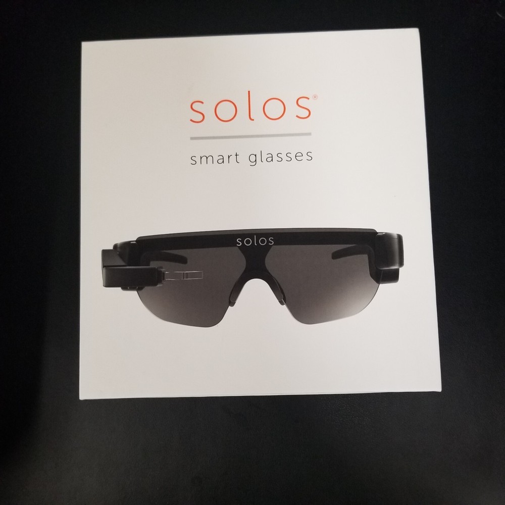 Solos Smart Glasses iPhone and Android Compatible wide screen display
