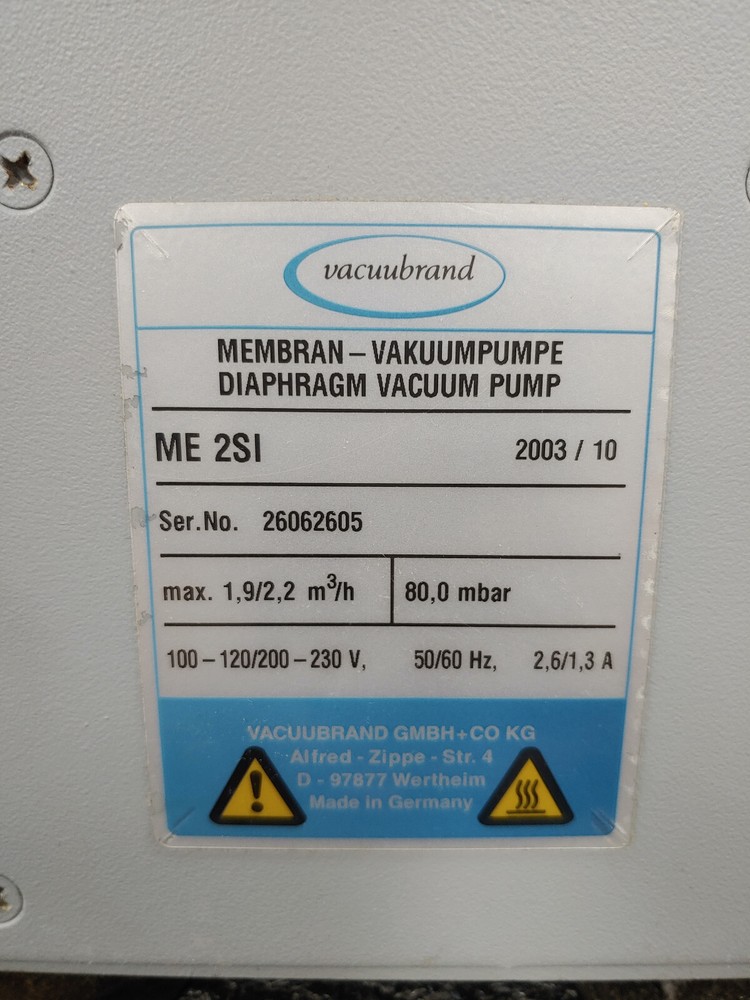 VACUUBRAND ME 2SI Diaphragm Pump