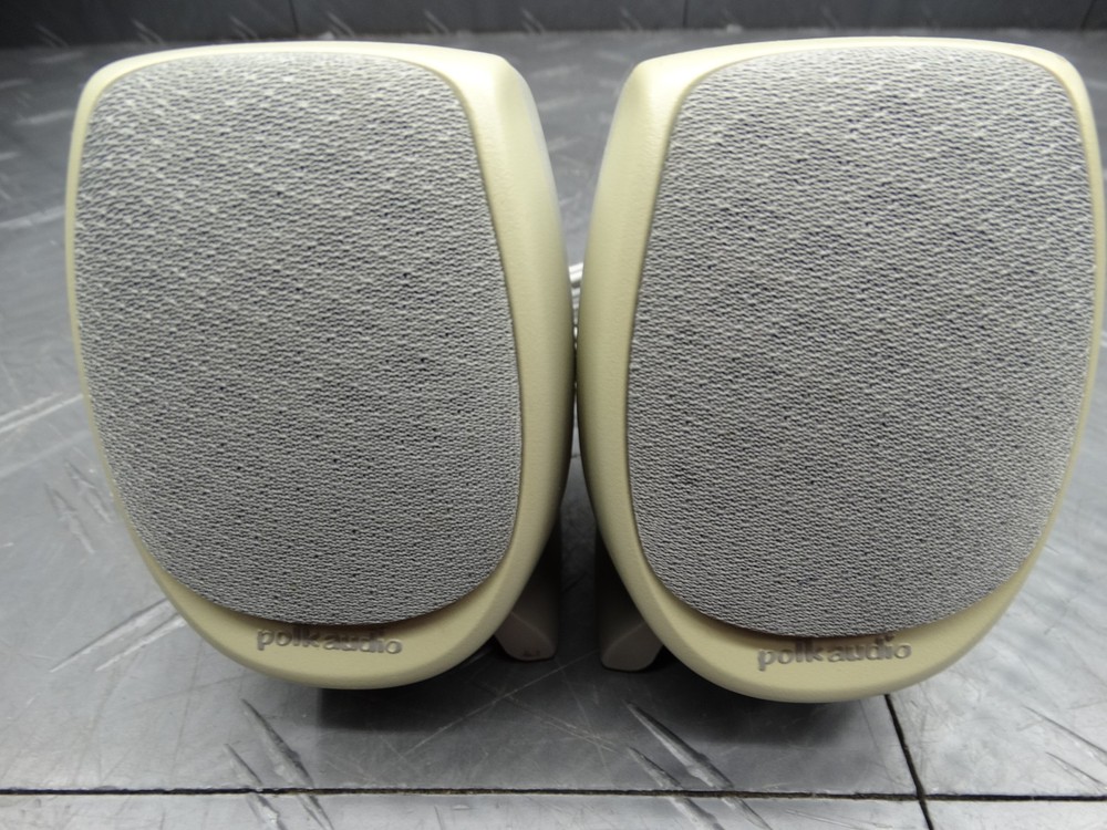 Polk Audio Computer Speakers Retro Wired Left & Right Desktop