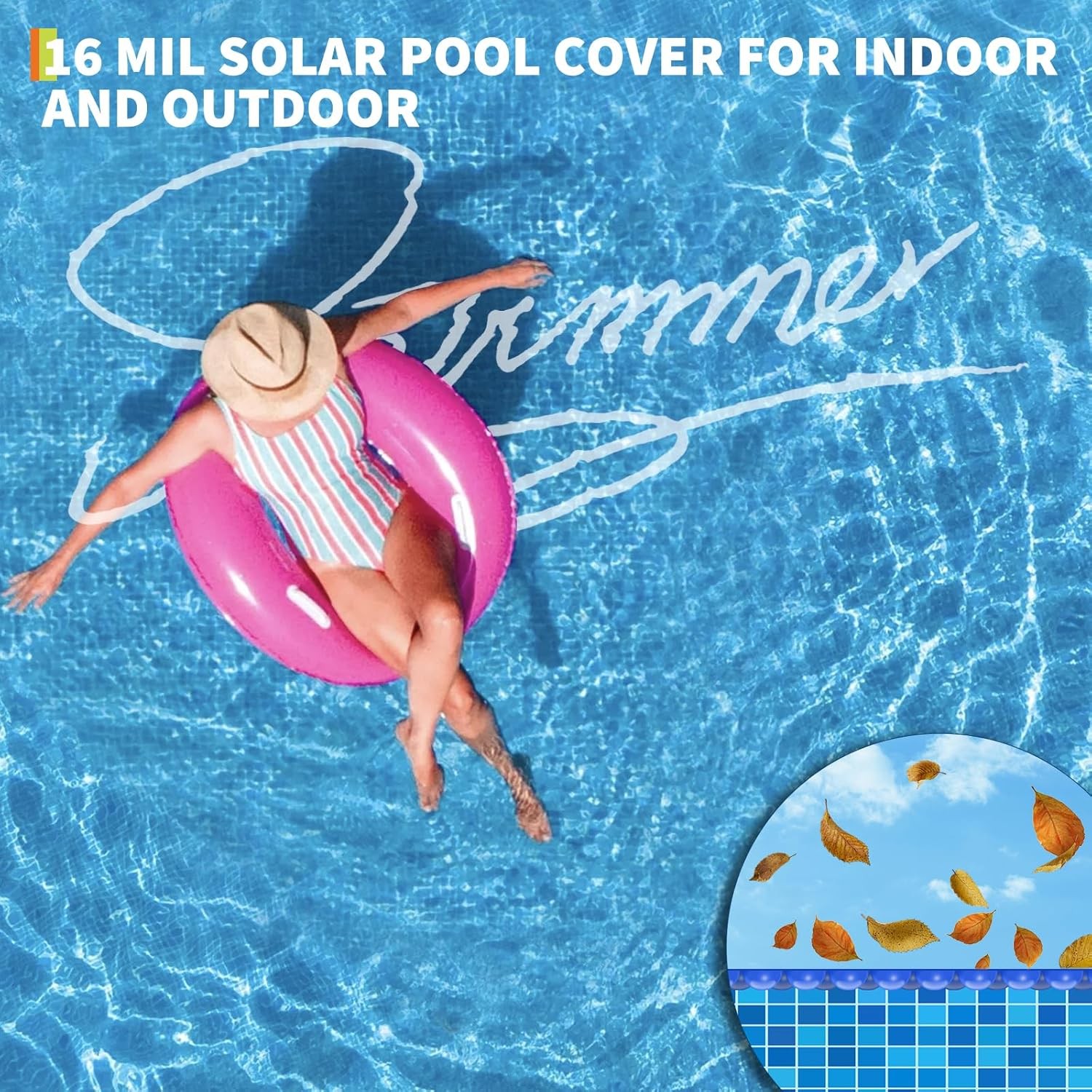 16 Mil Solar Pool Cover Heater Rectangle Solar Blanket For Swimming Pool Heating