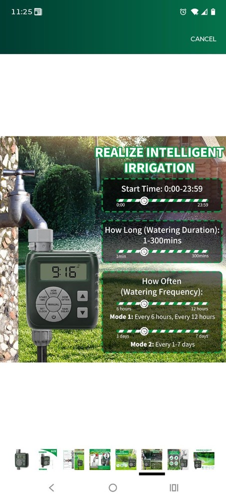 Sprinkler Timer for Solar Garden Hose – Programmable Leak-Proof Irrigation Water