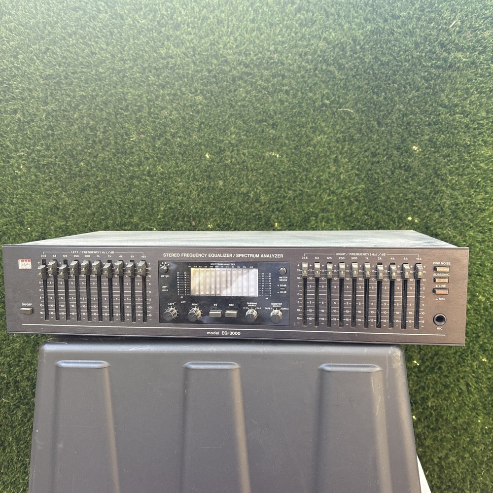 BSR EQ-3000 Graphic Equalizer Spectrum Analyzer Black