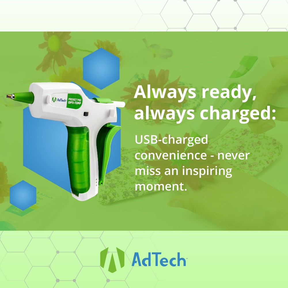 AdTech Project Pro Rechargeable Cordless Hot Glue Gun - Mini Gl