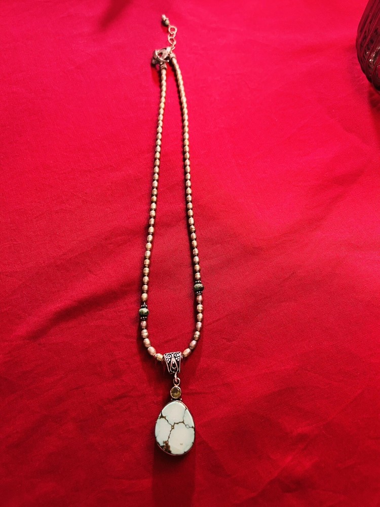 Turquoise Sterling Silver Necklace MJ