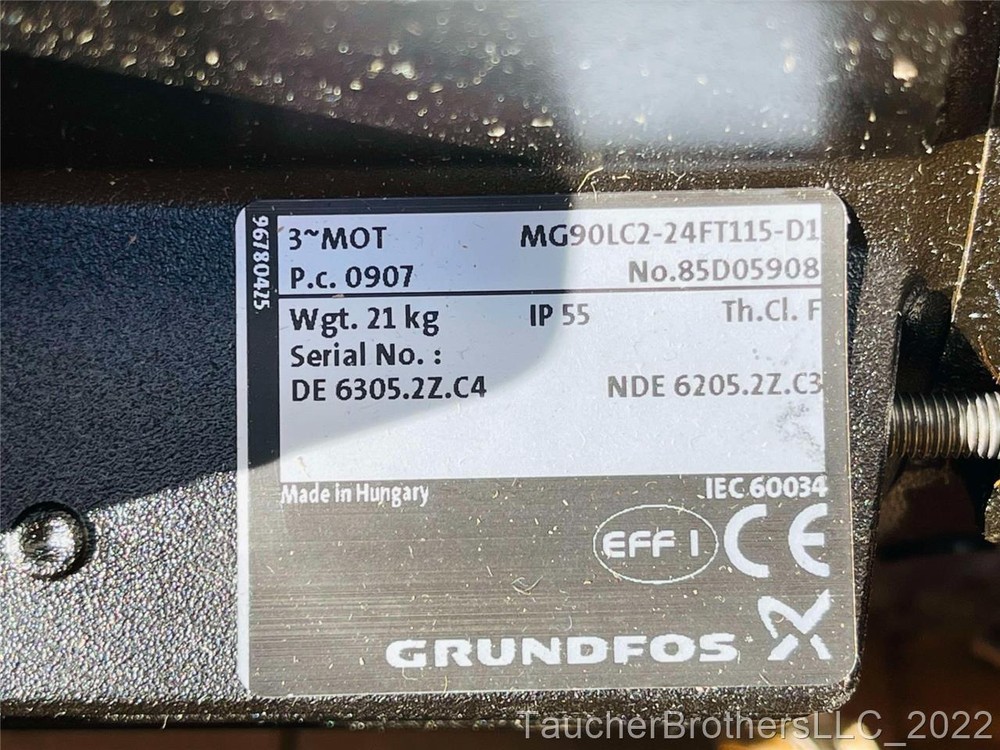 Grundfos Pump Type: CRN5-8 E-CX-GI-E-HQQE