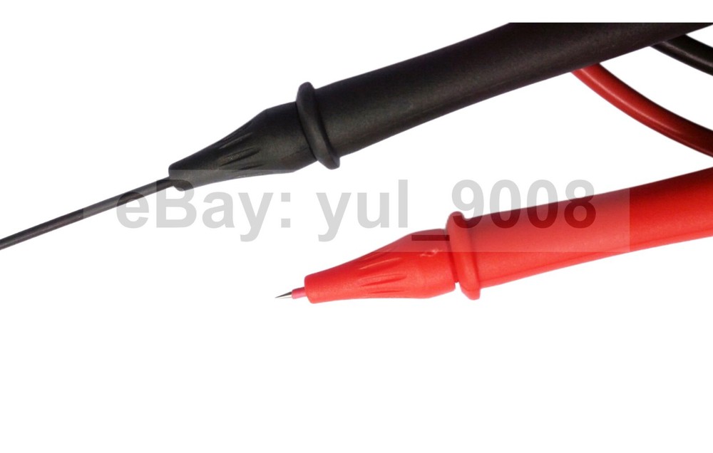 Retractable PVC Tip Test Lead Set Adjustable Length for Multimeter Clamp Meter
