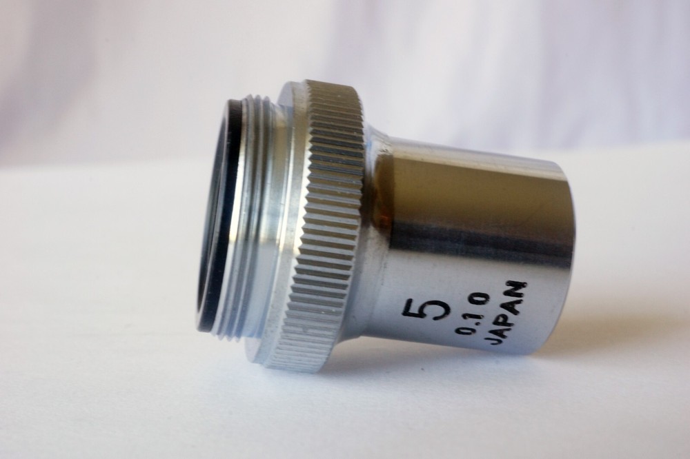 Edscorp Objective 5 0.10 for Microscope Barely Used Made in Japan