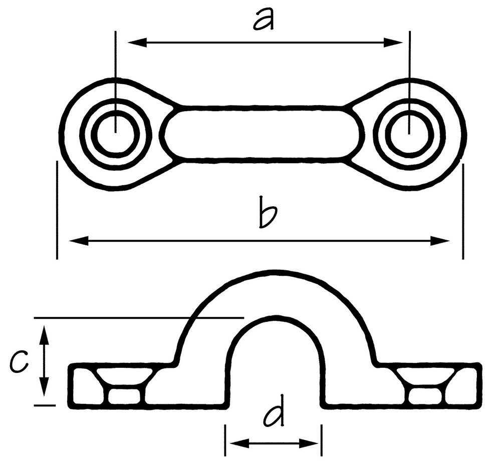 Stainless Steel Eye Strap