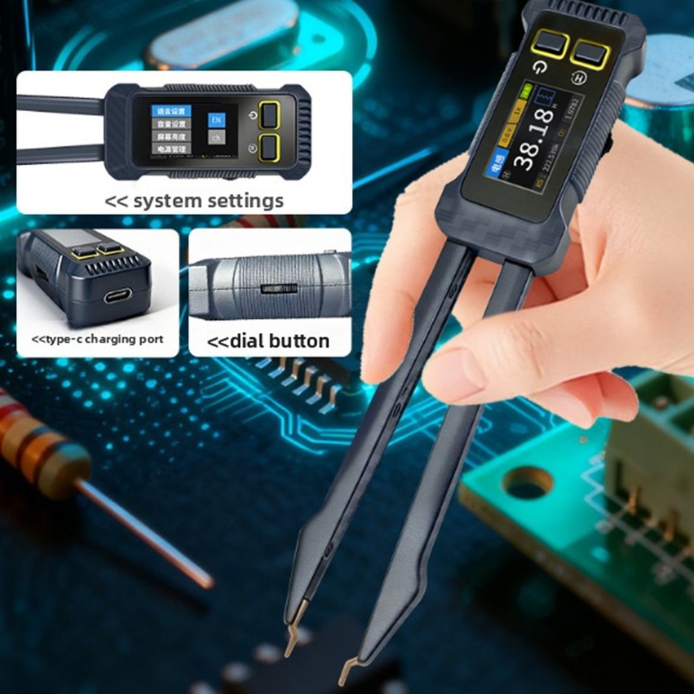 Digital SMD Tester Intelligent Resistor Capacitor Inductor Analyzer SMD Meter