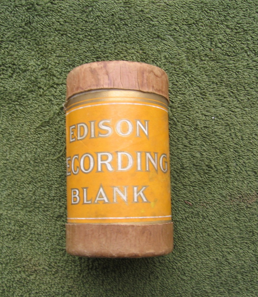 Vintage Edison Recording Blank Phonograph Empty  Record Cylinder