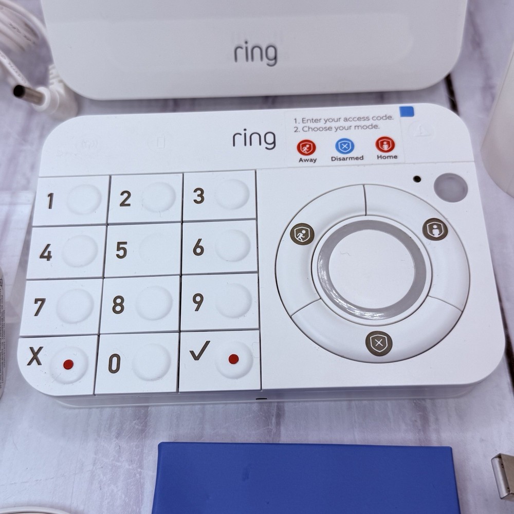 Ring Alarm System v2 Bundle Base Station, Keypad, Motion Sensor, Power Supply