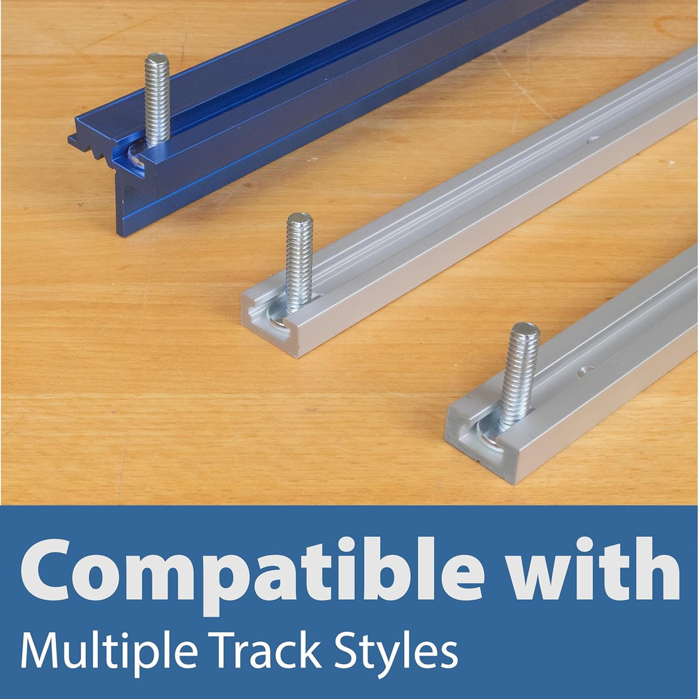 46 PC T Track Bolts Knobs Kit 5/16”-18 T Bolts Threaded Knobs T Track Woodworker