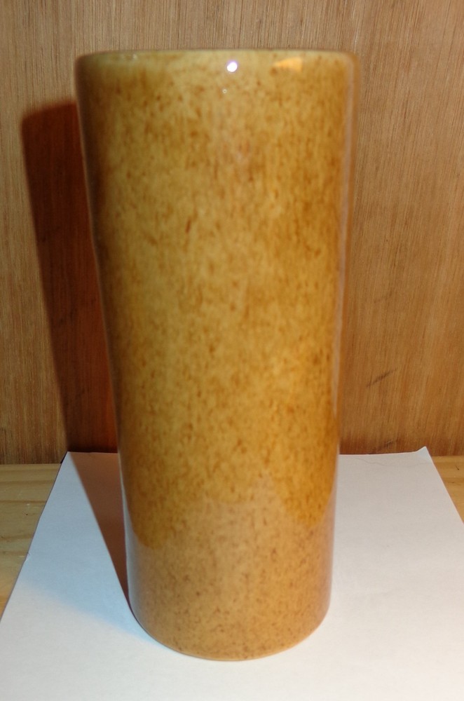 Vintage Primitive Ombre Pottery Vase Glazed Maker is unknown possibly Haeger??