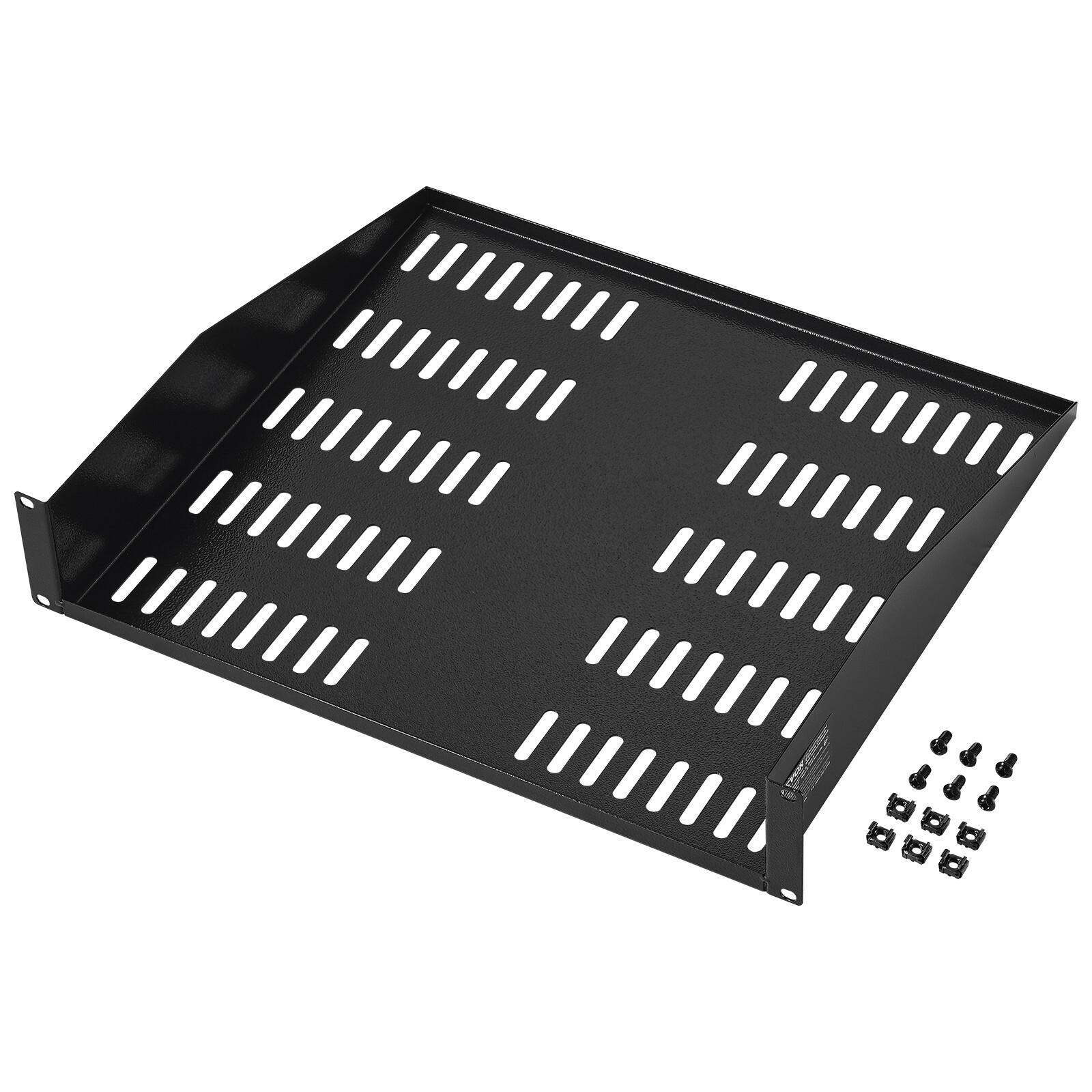 19" 2 Space 2U Cantilever Data Server Network Rack Mount Vented Shelf 16" Deep