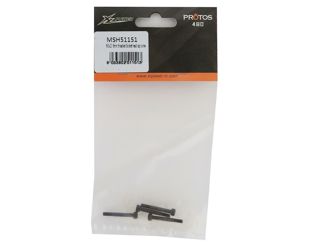 MSHeli 3x23mm Socket Head Cap Screw (4) [MSH51151]