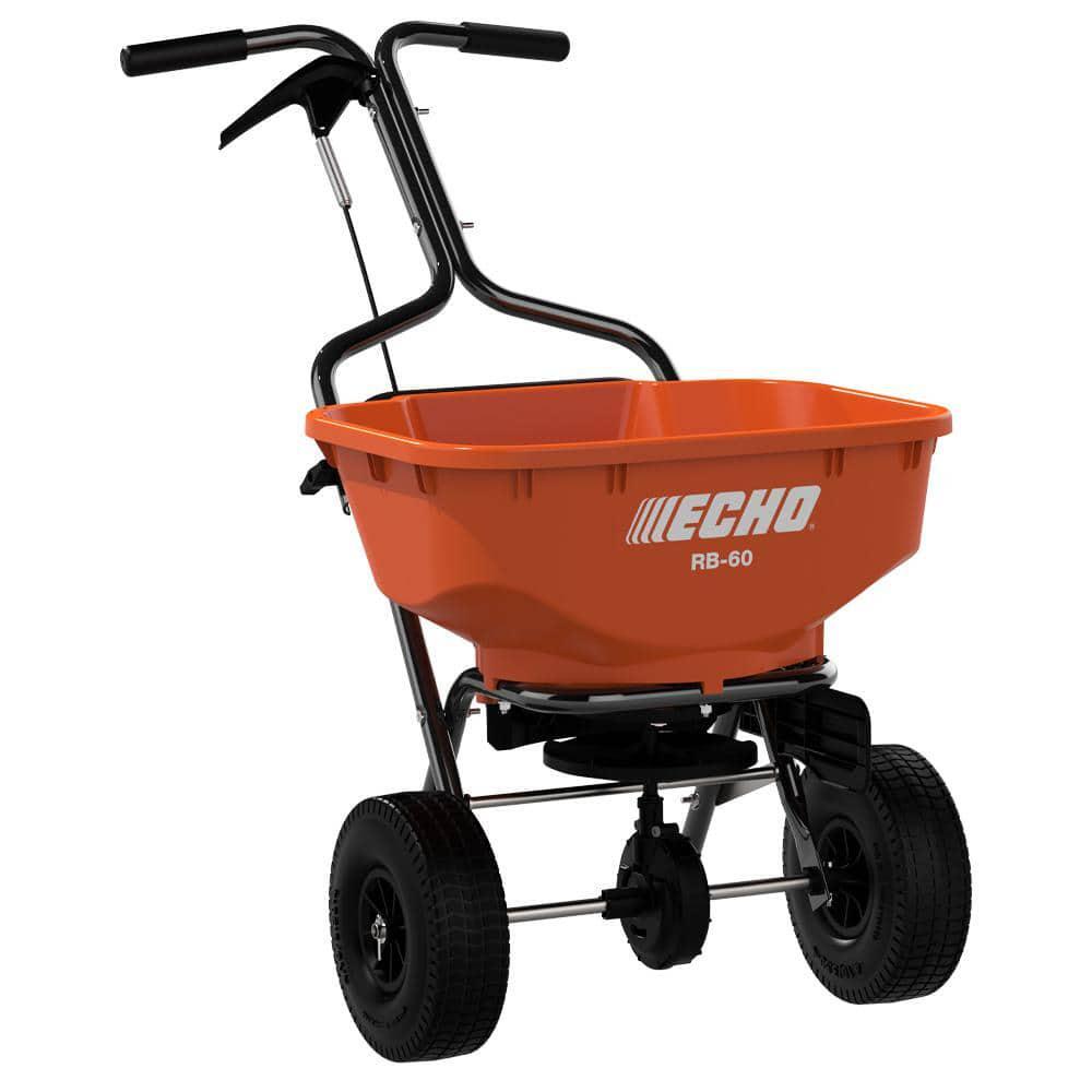 Lawn Spreader 60 lbs. Consistent Distribution Large Spread Hopper Heavy-Duty