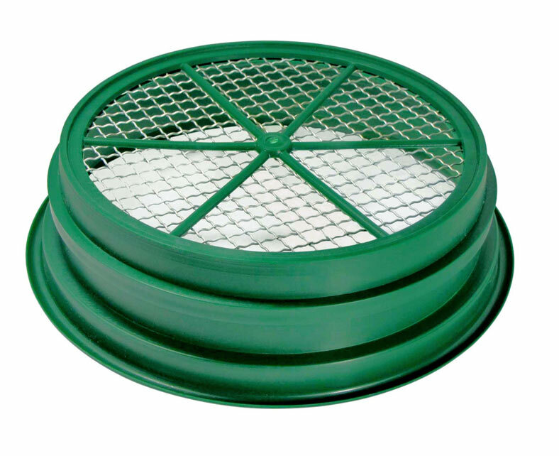 CLASSIFIER SIFTING PAN | 1/2" | STAINLESS STEEL SCREEN EARTH SIFTER STACKABLE