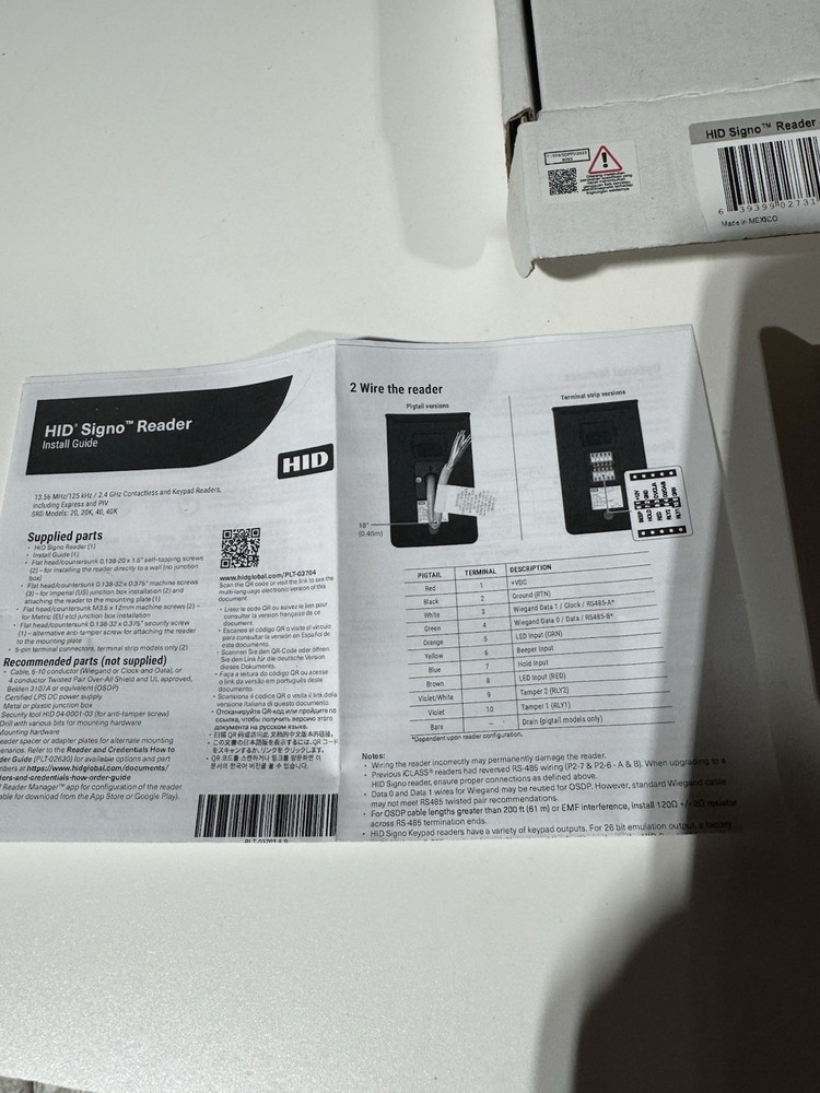 HID Singo Reader - Black