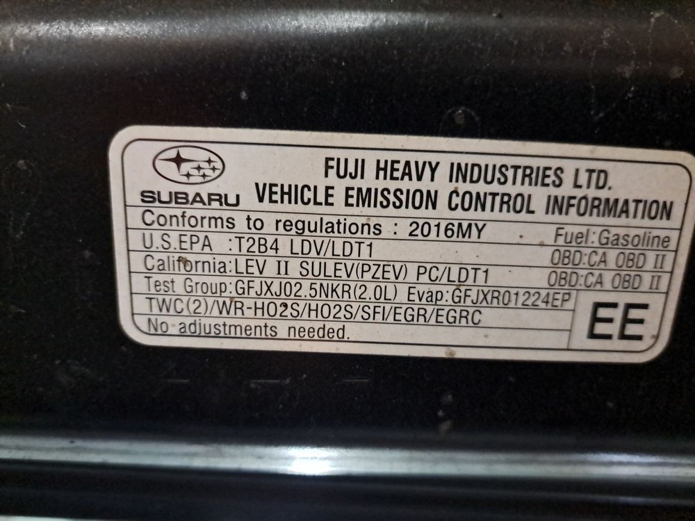 Rear 2016 Crosstrek Camera/Projector Sku#4399982