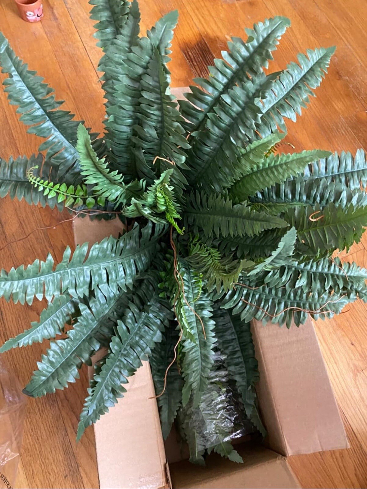 48" Boston Fern Artificial Bush Plant Pack 2. Retail $103