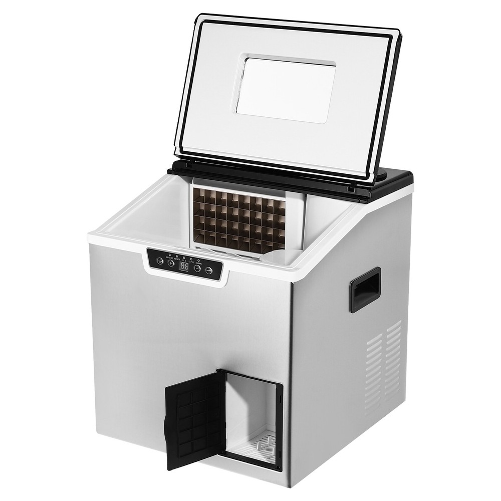 Countertop Nugget Ice Maker, One-Touch Operation Ice Maker with Self-Cleaning