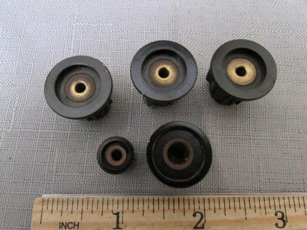 (5) Potentiometer Knobs for Davidson 4106A-DS MCA Multichannel Analyzer