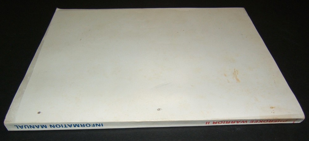 PIPER Cherokee Warrior II Information Manual