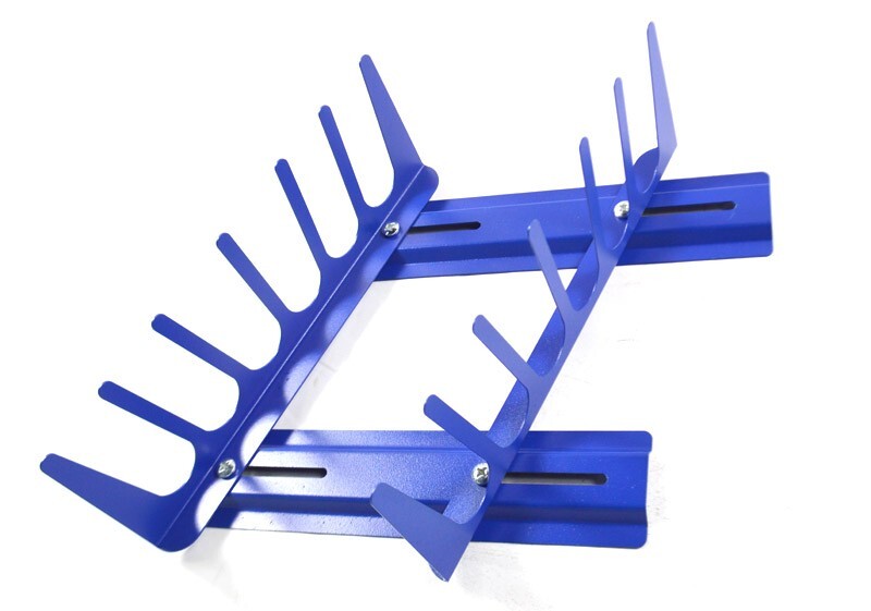 Desktop 6 Layer Horizontal Screen Squeegee Rack with Non-Slip Mat Scraper Holder