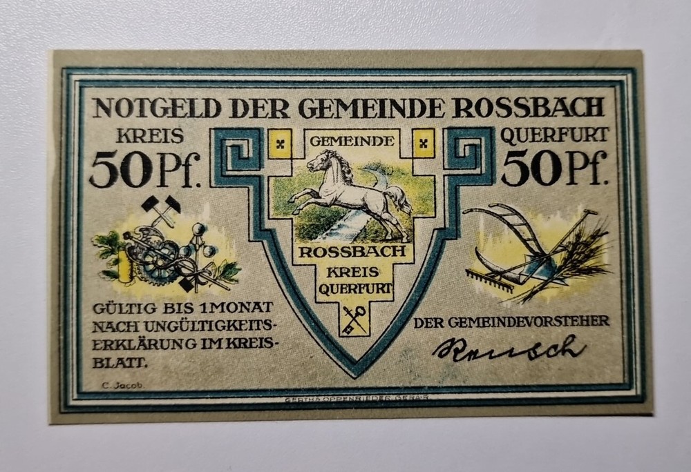50 Pfennig Excellent Condition Old BANKNOTE Germany