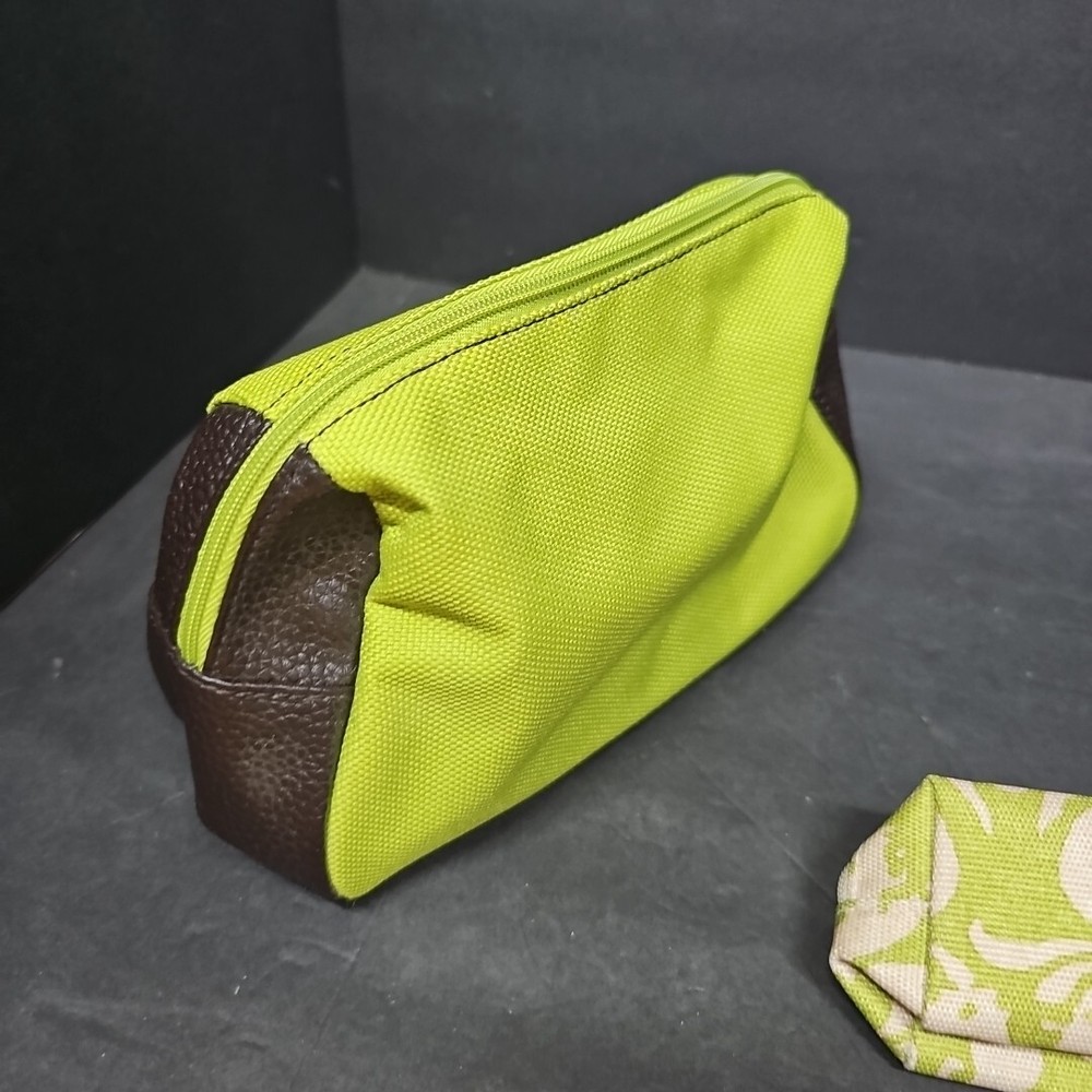 ESTEE LAUDER Lime Green Makeup Cosmetics Bag