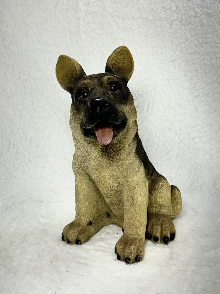German Shepherd Poly Resin Dog Statue