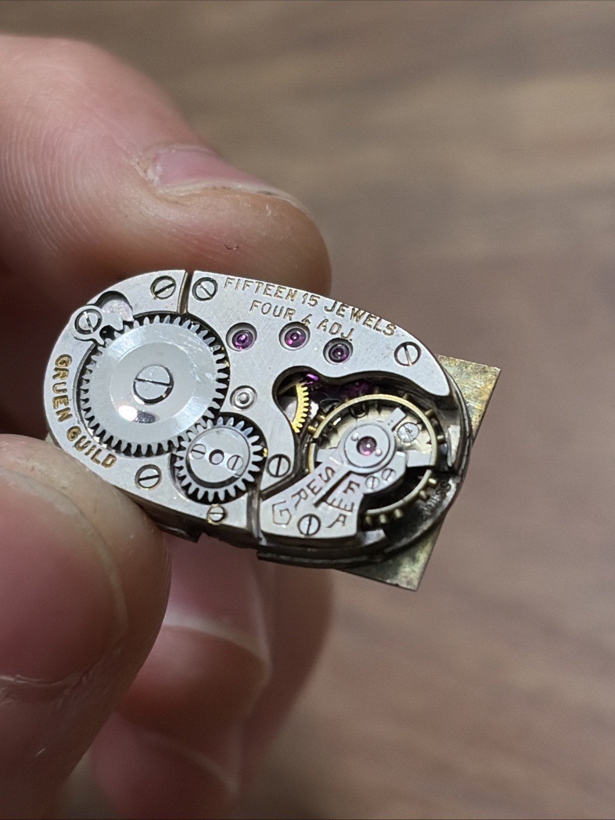 14K Art Deco 1920’s - 30’s Gruen Ladies White Gold Watch