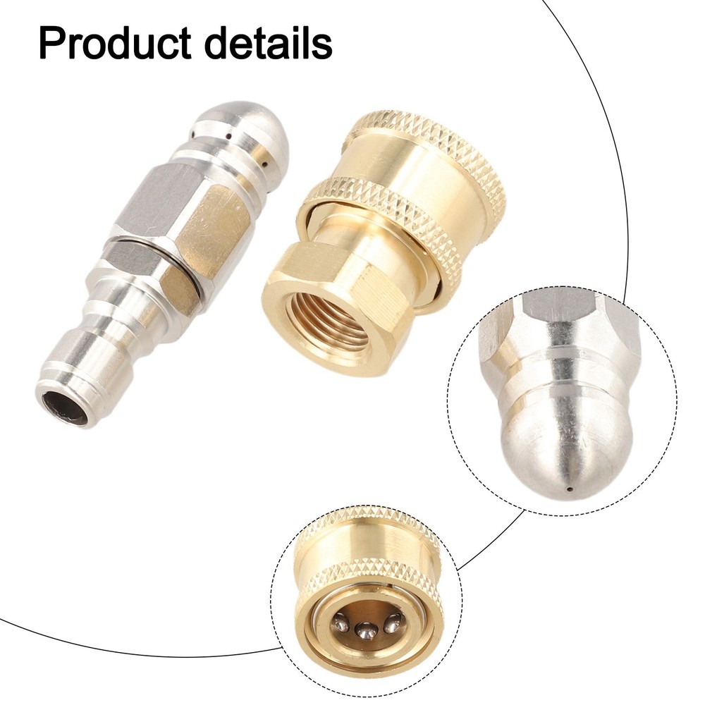 5000 PSI Nozzle Drain Cleaner Easy Connection Effective Blockage Resolution