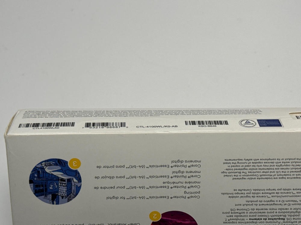 Wacom Intuos Small Wireless Drawing Tablet for Mac PC Android Creative Pen Pad