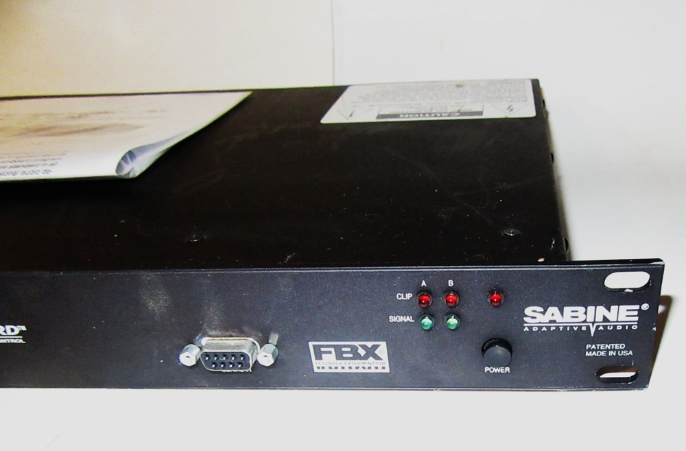 Sabine GRQ-3102S 2-Ch Adaptive Audio Graphi-Q Digital EQ FBX Compressor Delay