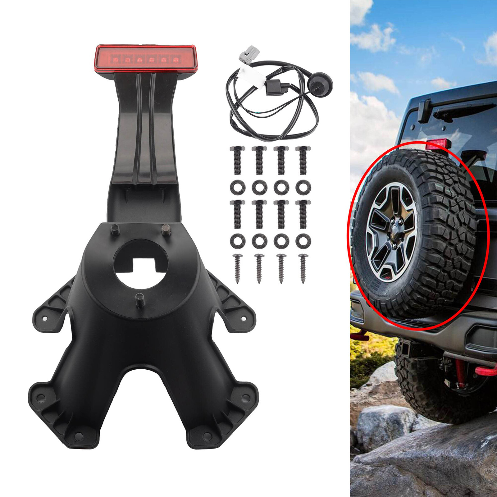 New Spare Tire Holder Mounting Bracket For Jeep Wrangler JK 2007-2018 68048581AA