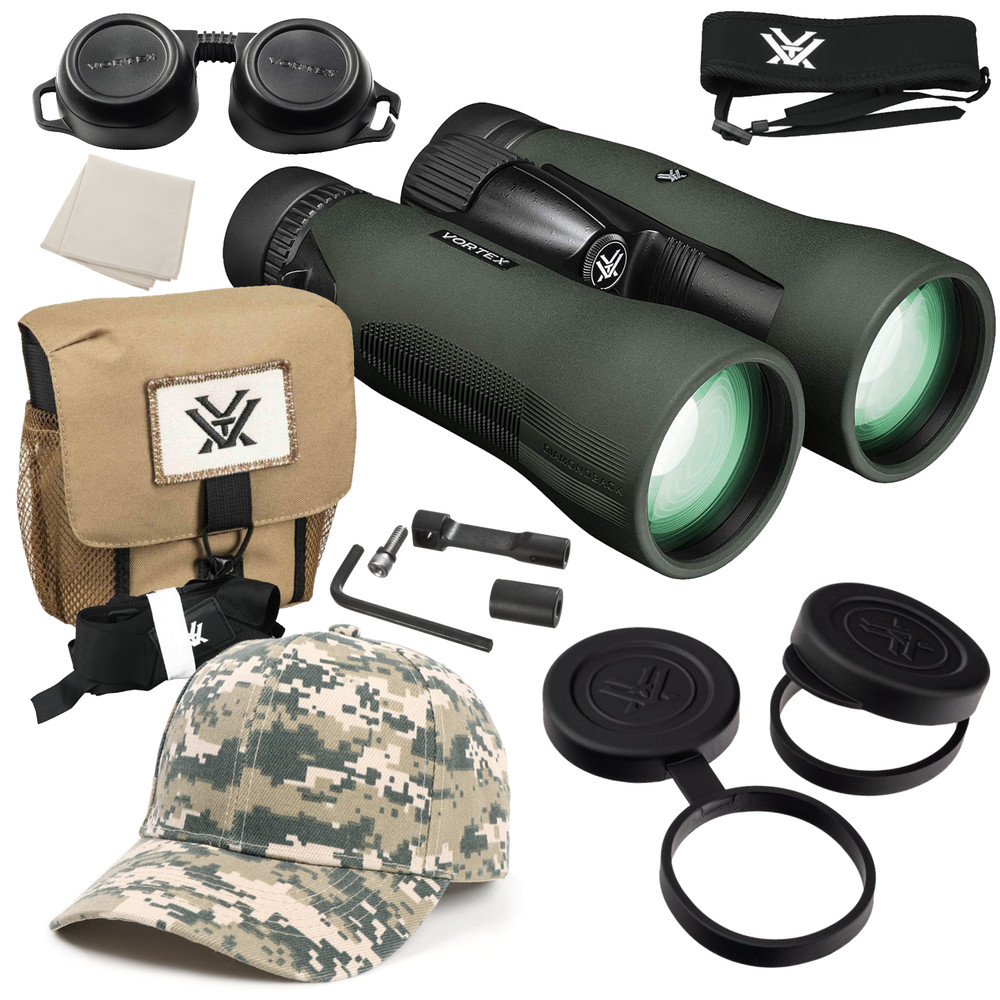 Vortex Optics Diamondback HD 15x56 Binocular with Free Camo Digital Hat Bundle