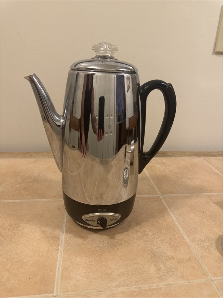 Vintage Sunbeam Automatic Coffee Maker Percolator  Chrome